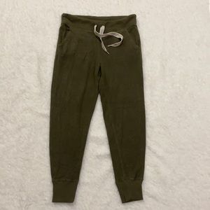 Army green sweat pants Aerie